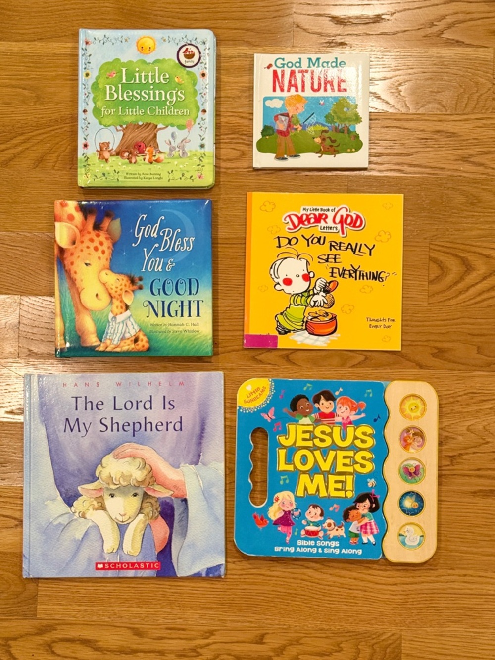 Bundle of 6 Children's Religious & Bible Story Books - Jesus Loves Me, God Bless